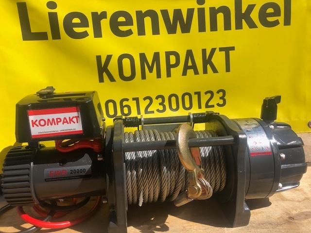 Elektrische lier 12 volt 9 Ton 26m 12mm kabel KOMPAKT runva, Ophalen of Verzenden, Nieuw
