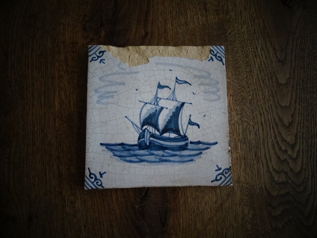Tegel schip, Antiek en Kunst, Ophalen of Verzenden