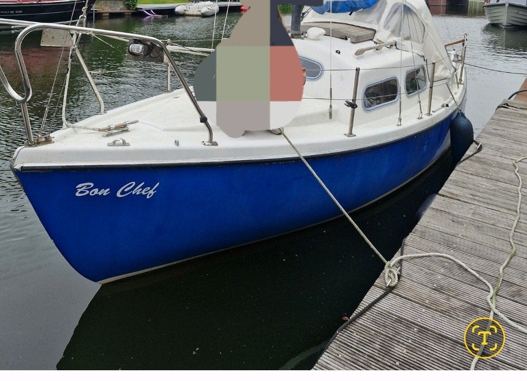 Friendship 22 zeilboot met dieptemeter, anker, accu en licht, Watersport en Boten, Hengelsport | Karpervissen, Ophalen, Gebruikt