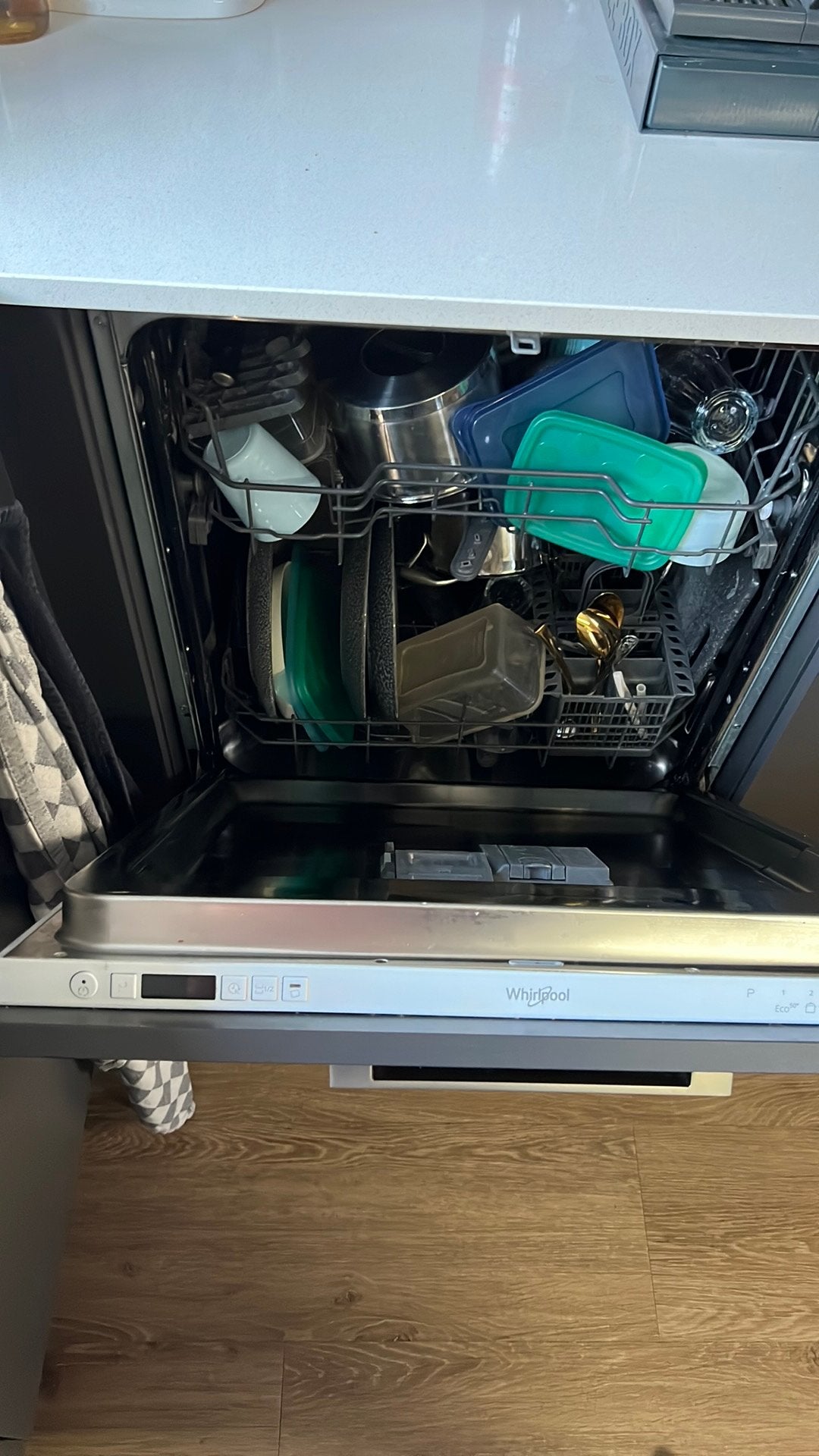 Whirlpool inbouw vaatwasser (werkend, matig verstopt), Ophalen, Gebruikt, 60 cm of meer, Inbouw