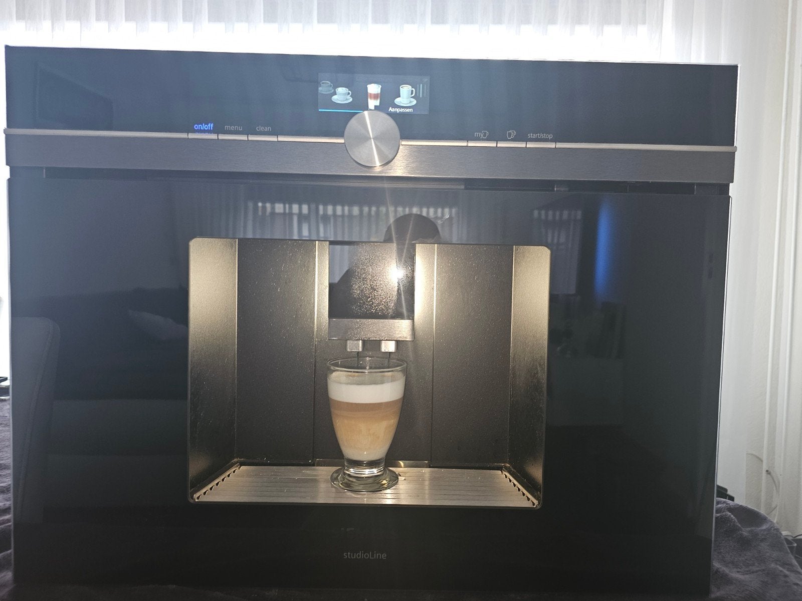 Siemens inbouw koffiemachine, Witgoed en Apparatuur, Ophalen, Zo goed als nieuw, Koffiemachine
