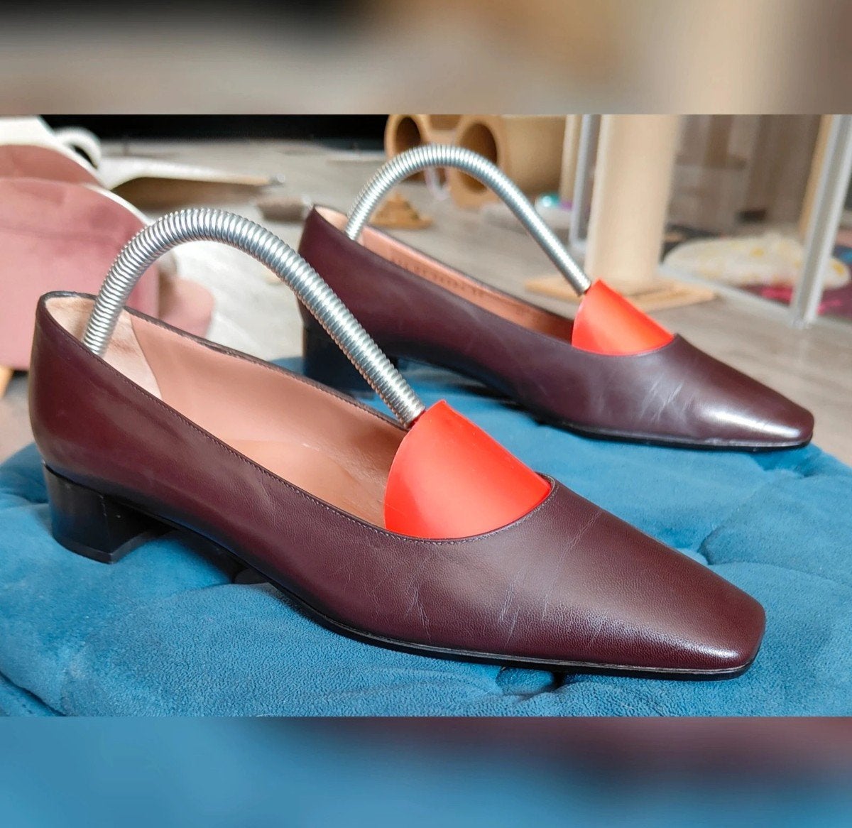 Bruin leren pumps Artico maat 39, Ophalen of Verzenden, Zo goed als nieuw, Bruin
