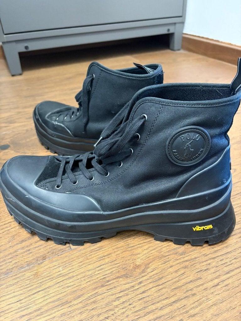 Polo Ralph Lauren Vibram Boots Zwart, Ophalen of Verzenden, Zwart, Boots