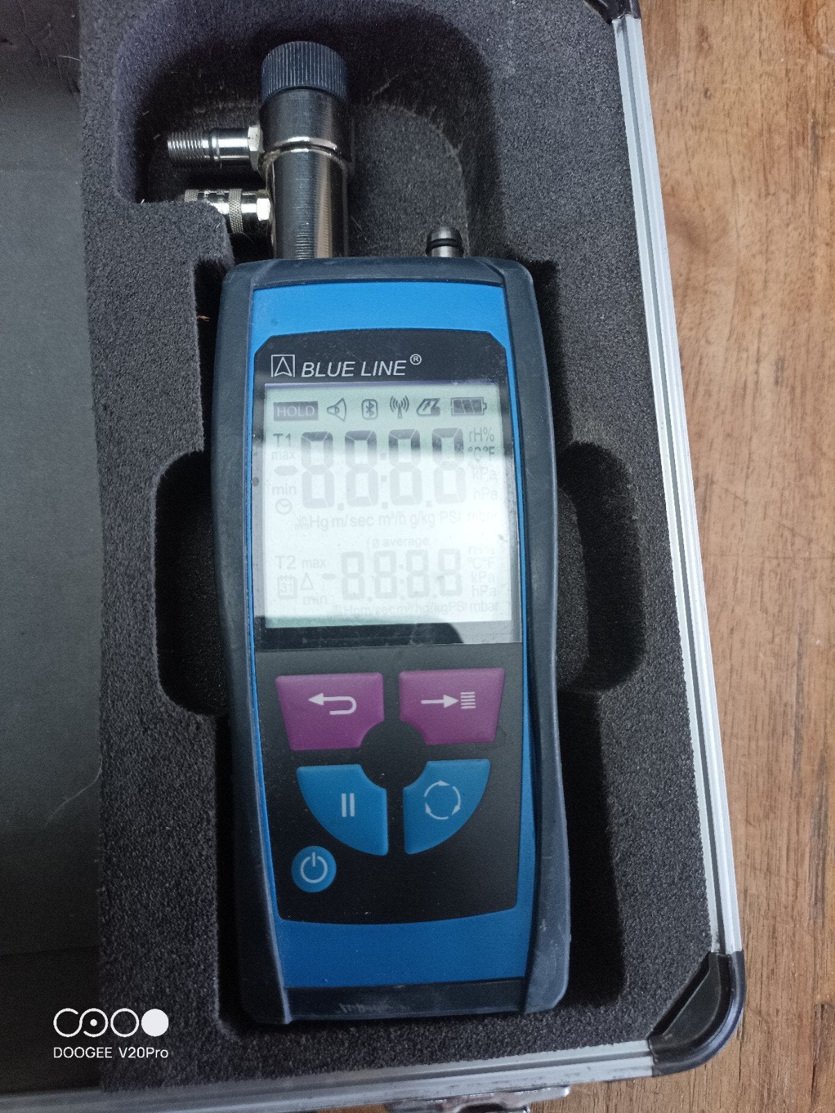 Gas Druk Meter - Euro Index S2601 Manometer, Doe-het-zelf en Verbouw, Meetapparatuur, Gebruikt, Druk, Ophalen of Verzenden
