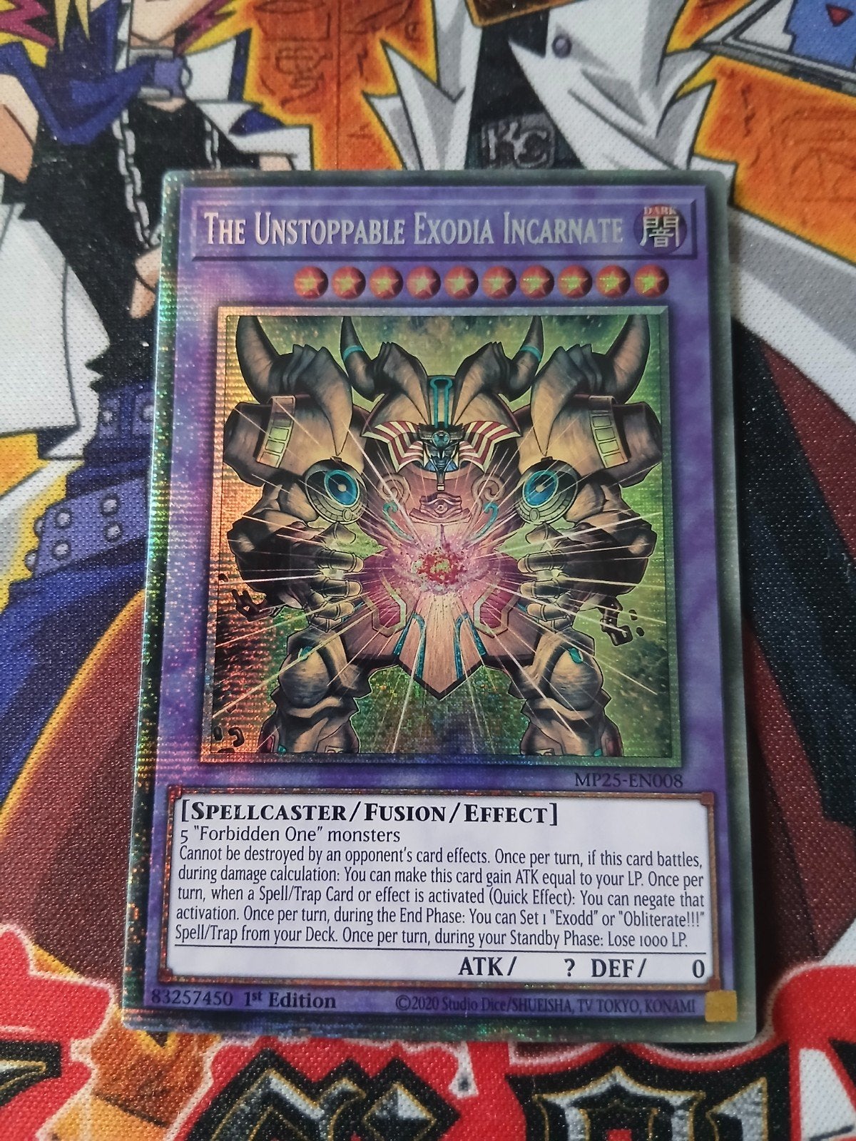The Unstoppable Exodia Incarnate - Starlight Rare MP25 YGO, Ophalen of Verzenden, Zo goed als nieuw, Foil