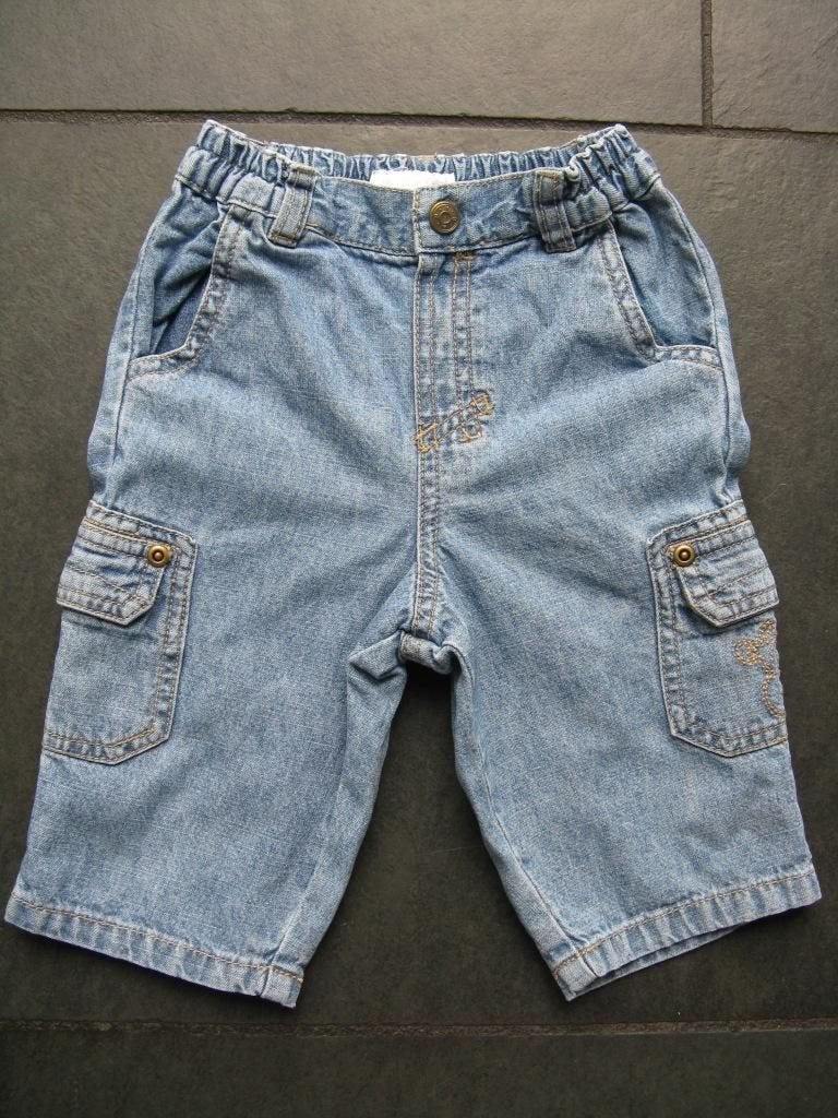 H&M spijkerbroekje,mt.68 (4-6M),Z.G.A.N.!! (0111), Ophalen of Verzenden, Zo goed als nieuw