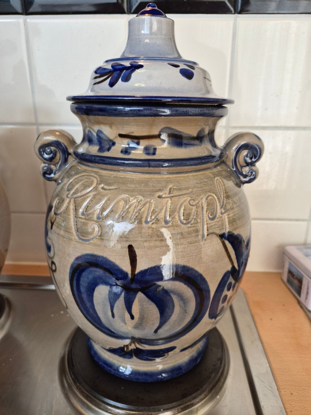 2x Vintage Scheurich Rumtopf 826-36 West-Duitsland Aardewerk, Ophalen of Verzenden