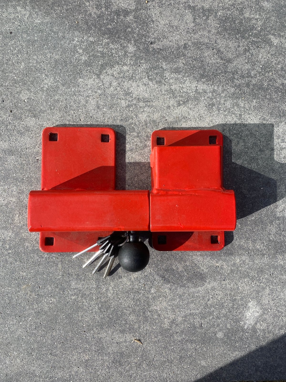 Robuust rood hangslot voor extra beveiliging, Ophalen of Verzenden, Nieuw
