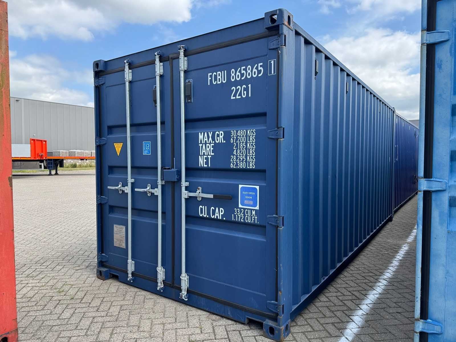 Container - 20 ft One Way / Ongebruikte Zeecontainer - RAL 5, Zakelijke goederen, Machines en Bouw | Keten en Containers