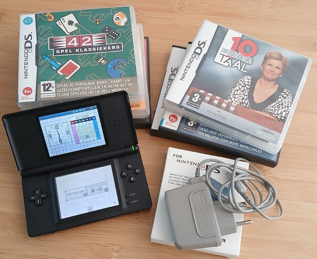 Nintendo DS Lite Zwart (DS Spelcomputers), Zwart, Ophalen of Verzenden, DS Lite, Gebruikt
