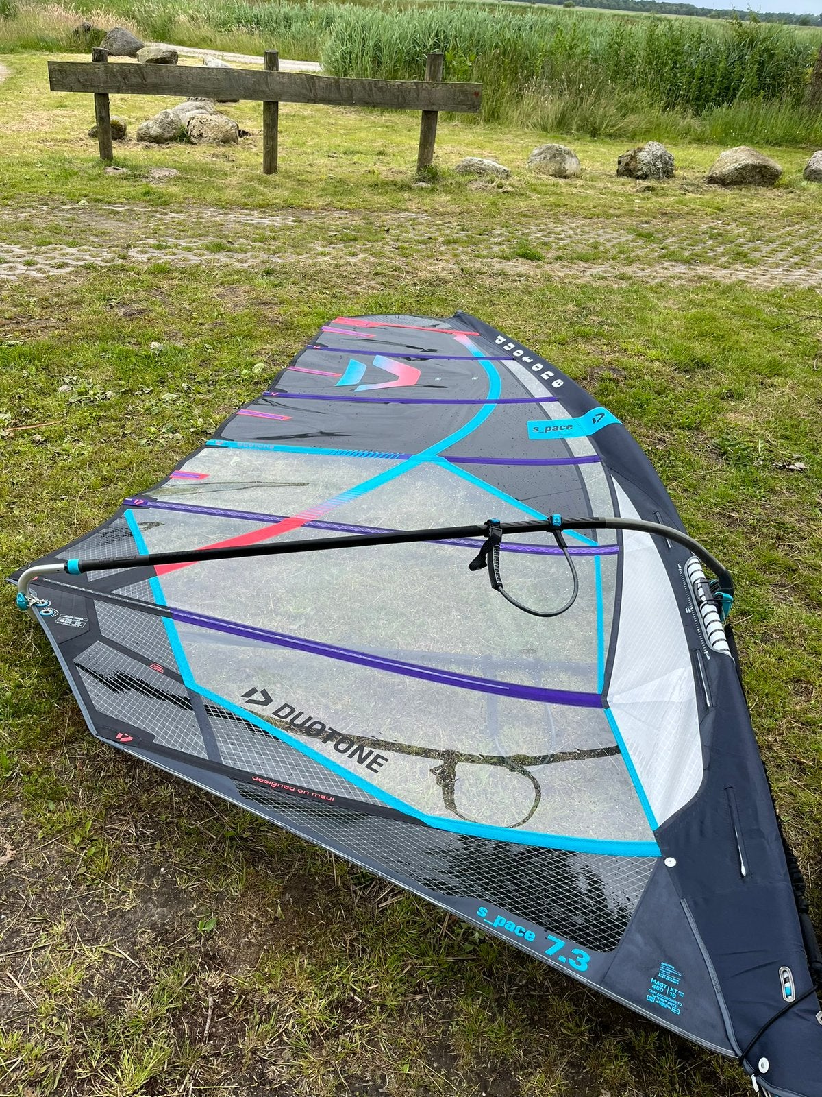 Duotone S-Pace zeilen /giek / verlenger / 460mast, Watersport en Boten, Ophalen, Zo goed als nieuw, Zeil