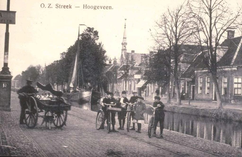 Vervoer-Beroepe-Foto-O-50  Hogeveen-Repro-Hondenkar, Verzamelen, Foto's en Prenten, Ophalen of Verzenden, 1980 tot heden, Nieuw