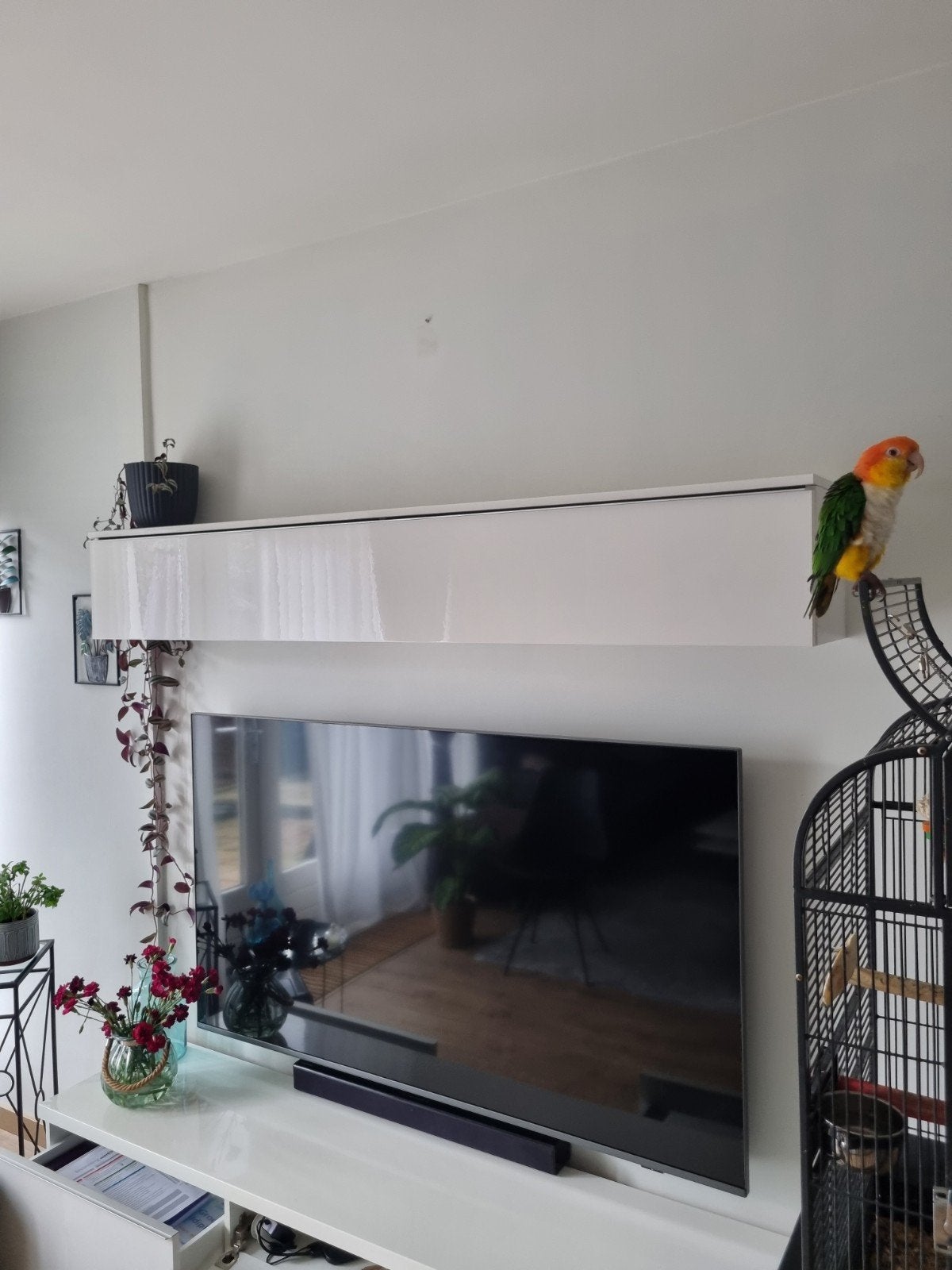 zwevende kast ikea en tv meubel  ikea, Ophalen, Gebruikt, 25 tot 50 cm, Minder dan 100 cm