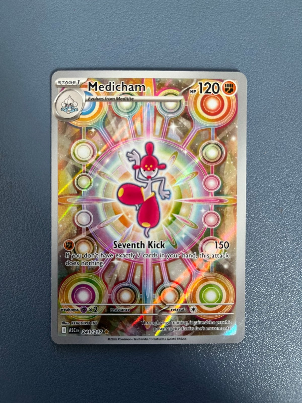 Medicham (241/217) - Astral Radiance - Pokémon Kaart, Ophalen of Verzenden, Zo goed als nieuw, Losse kaart, Foil