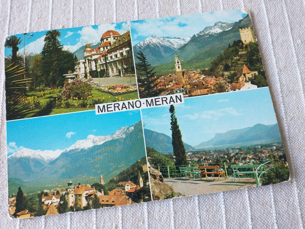 Merano-Meran - 4 Afbeeldingen, Ophalen of Verzenden, 1960 tot 1980, Ongelopen, Italië
