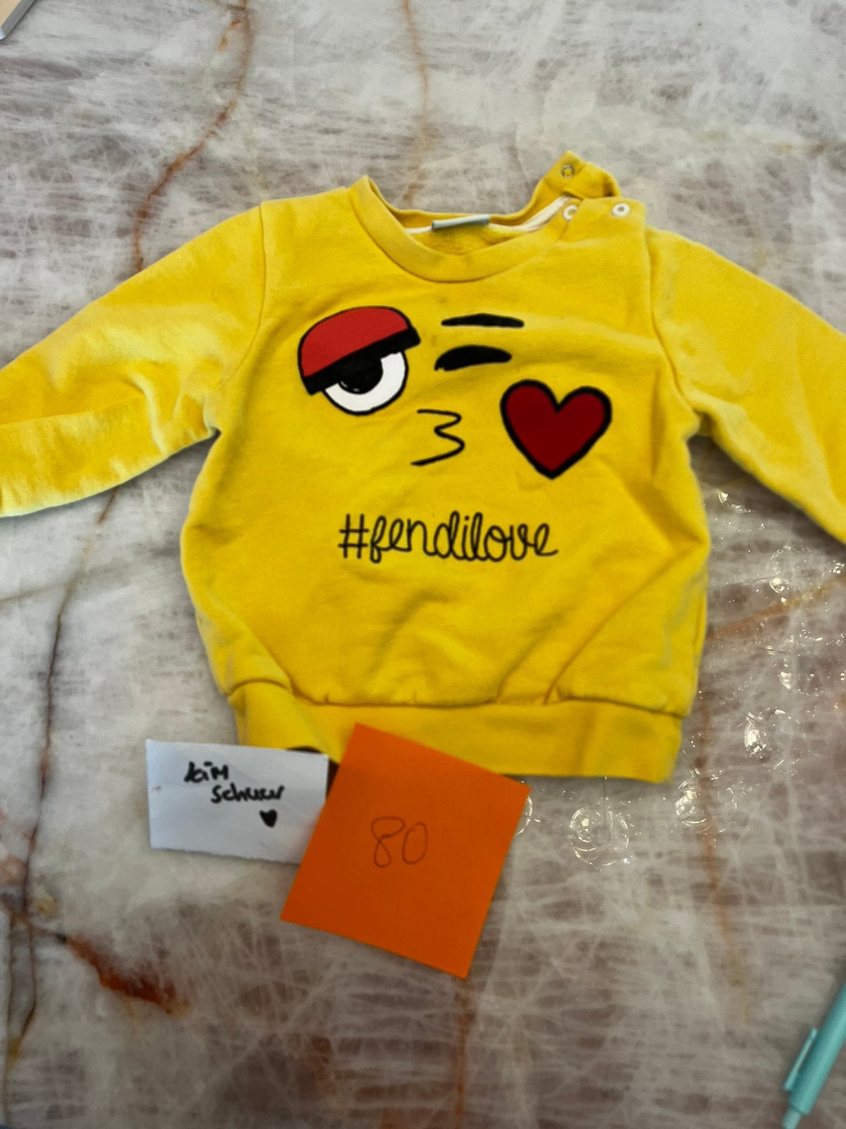 Originele fendi sweater maat 80, Ophalen of Verzenden, Zo goed als nieuw, Jongetje, Truitje of Vestje