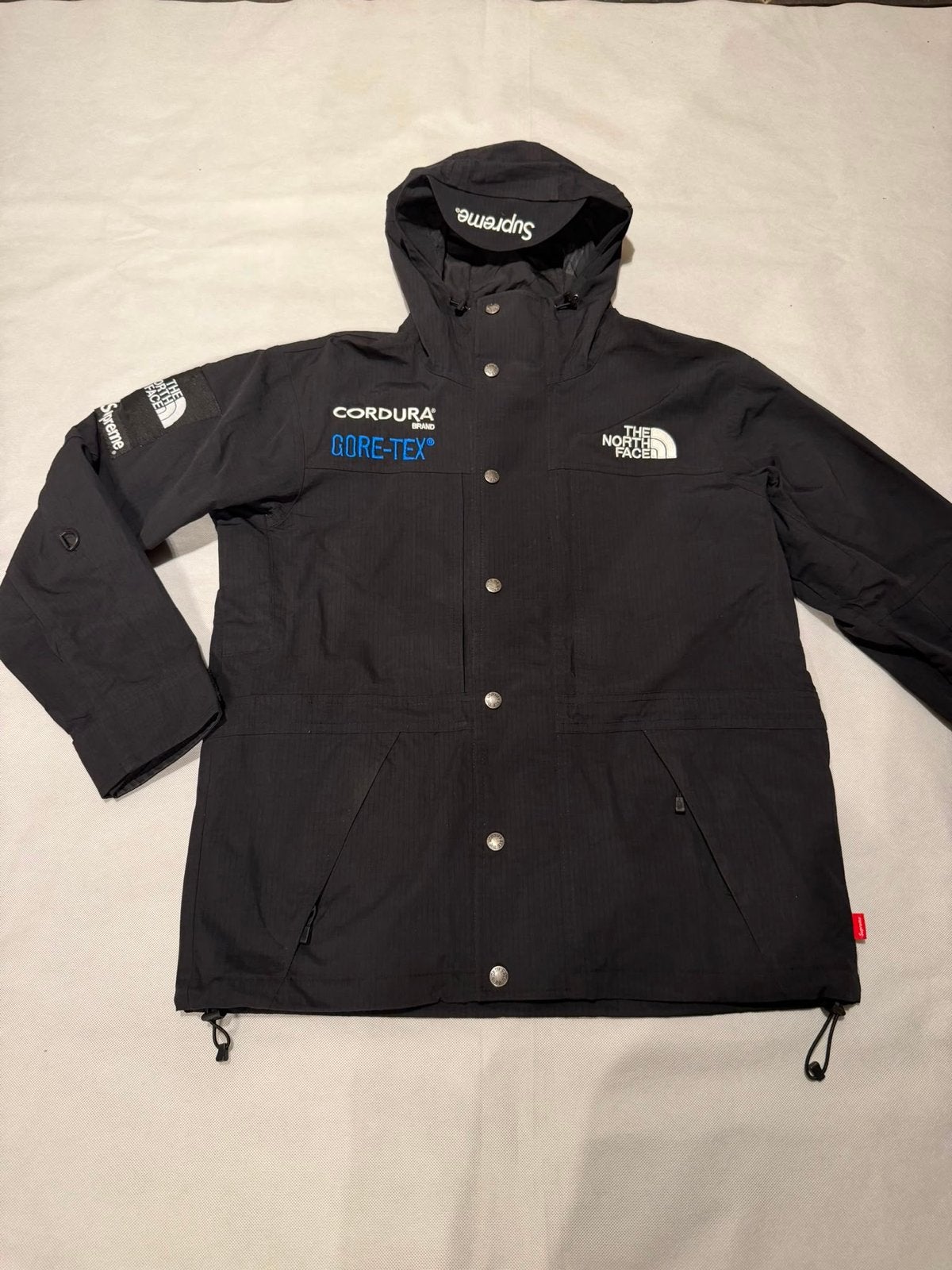 The North Face x Supreme Cordura Gore-Tex Jas Zwart, Ophalen of Verzenden, Nieuw, The North Face