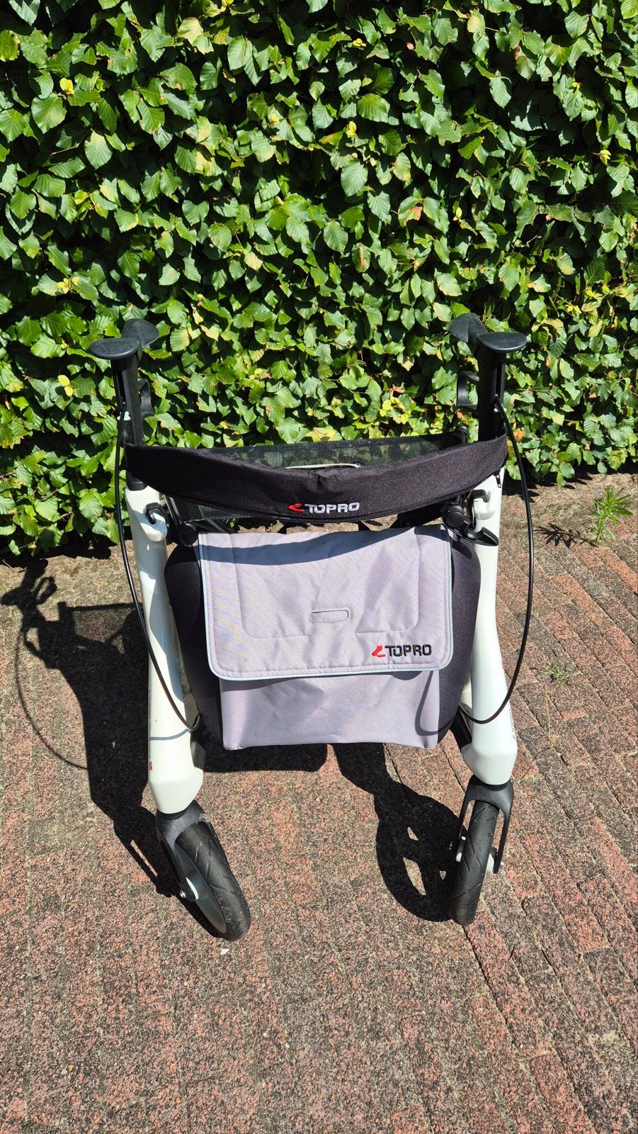 Topro Pegasus Carbon Rollator -Wit, Diversen, Rollators, Ophalen, Opvouwbaar, Zo goed als nieuw