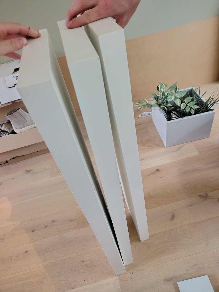 Witte plank vliegend 26x110x5 cm 3 stuks, Doe-het-zelf en Verbouw, Hout en Planken, Ophalen, Minder dan 25 mm, Plank, Minder dan 200 cm