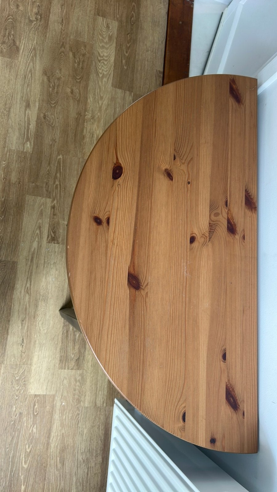 IKEA Aerkelstorp Halfronde Console/Wandtafel, Huis en Inrichting, Tafels | Sidetables, Ophalen, Gebruikt, 50 tot 100 cm, Overige vormen
