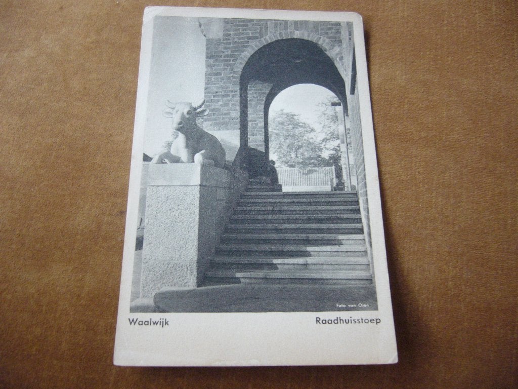 WAALWIJK  =  RAADHUISSTOEP, Verzenden, 1940 tot 1960, Ongelopen, Noord-Brabant