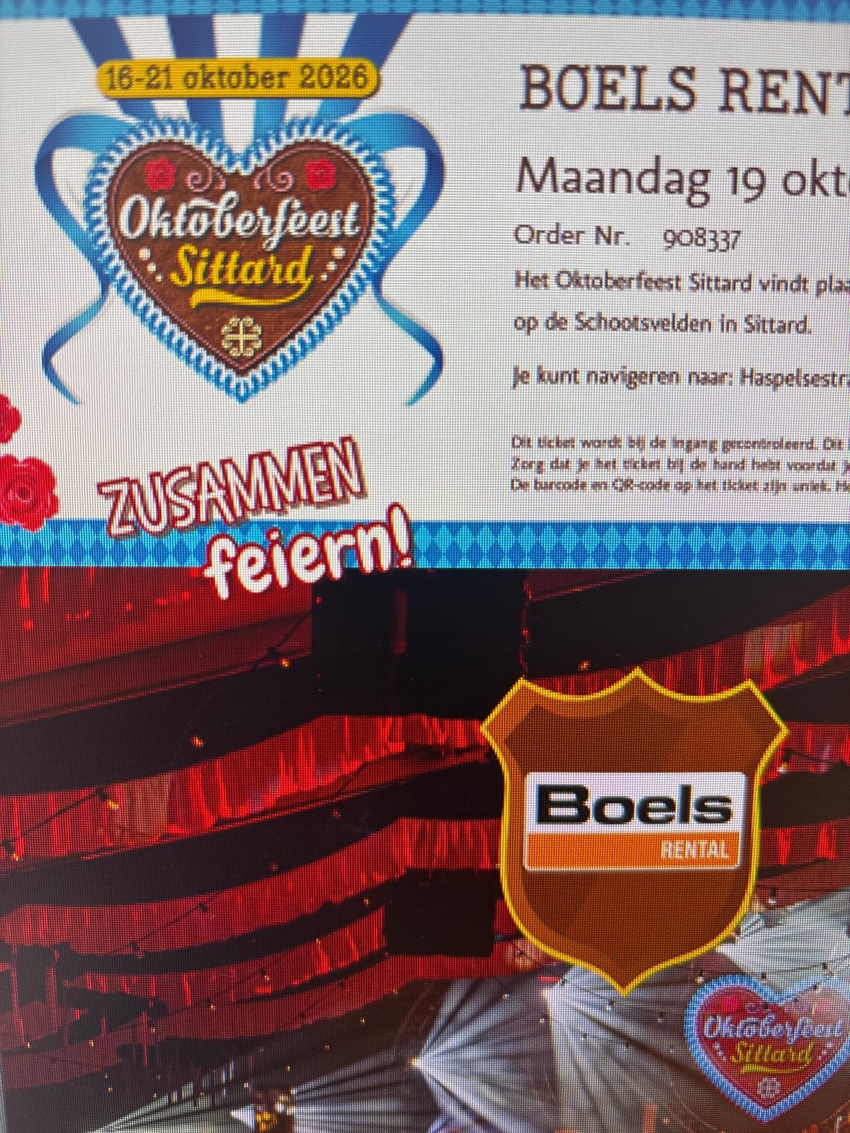 Oktoberfeest sittard rosa montag 8 stuks, Tickets en Kaartjes