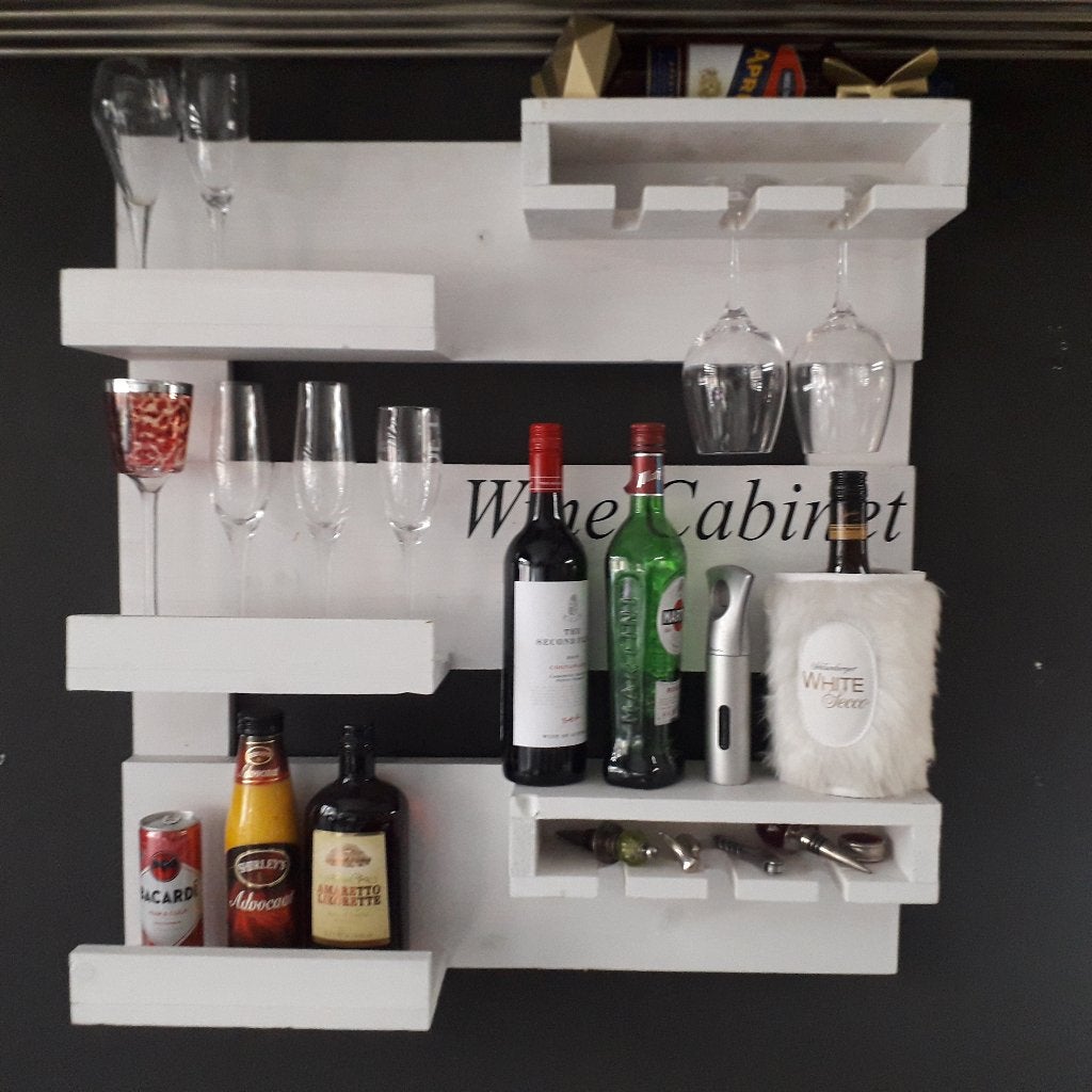 wijnrek om te hangen, grenen hout, maar 1 van gemaakt, 5 tot 15 flessen, Nieuw, Ophalen of Verzenden, 75 – 100