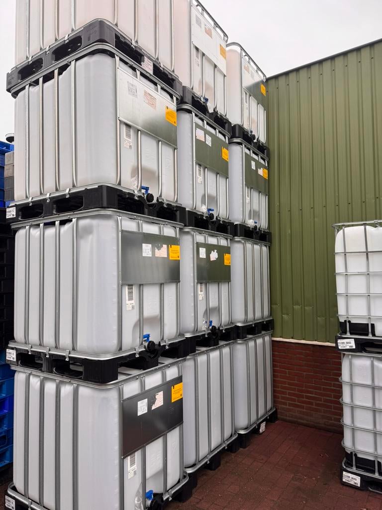 Ibc containers 1000 liter watertonnen dieseltanks, Ophalen