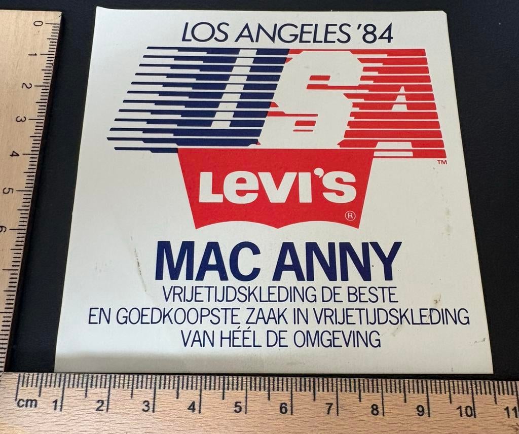 Levi’s 1984 Retro sticker, Verzamelen, Stickers, Verzenden, Nieuw, Merk