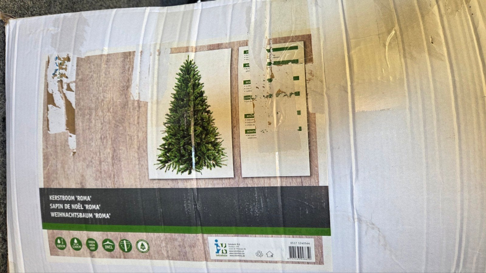 Kerstboom 185cm (intratuin), Ophalen, Gebruikt