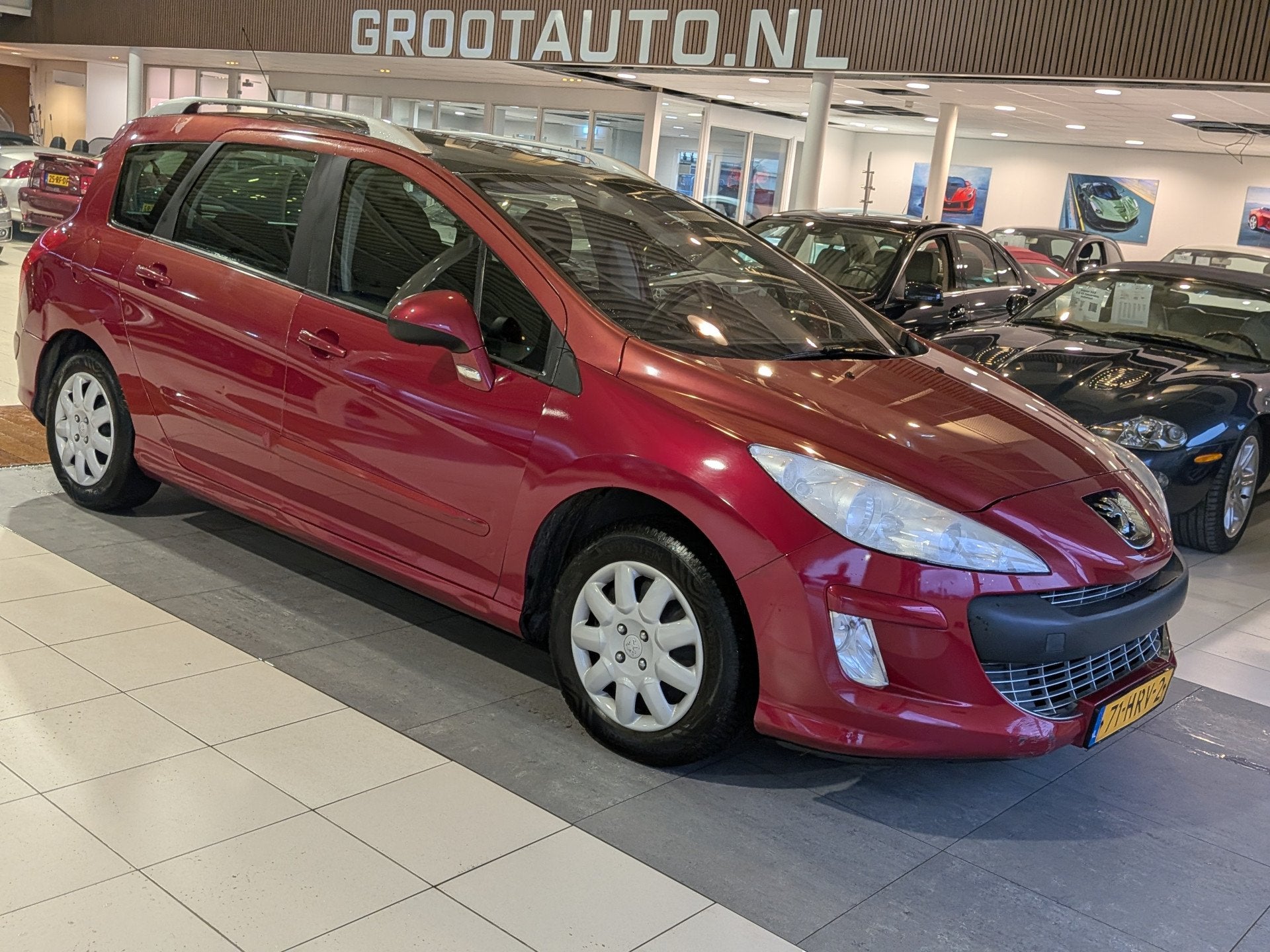 Peugeot 308 SW 1.6 VTi XT Panoramadak, Airco, Cruise Control, Voorwielaandrijving, Stof, Gebruikt, Zwart