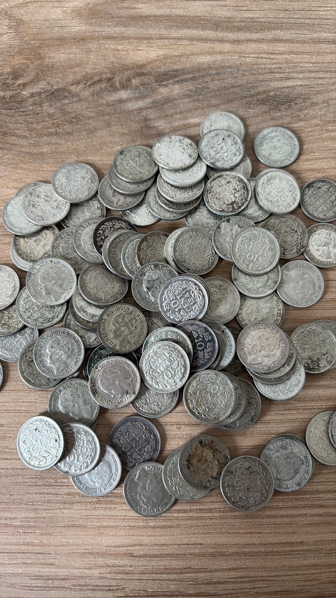 10 cent zilver Wilhelmina mix jaartallen (prijs per munt), Zilver, Ophalen of Verzenden, 10 cent, Koningin Wilhelmina