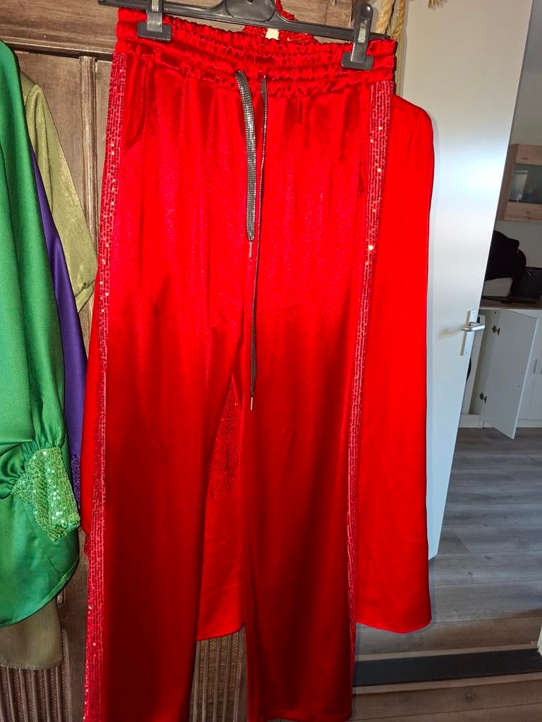 Glitter feest outfit, rood, Ophalen of Verzenden, Zo goed als nieuw