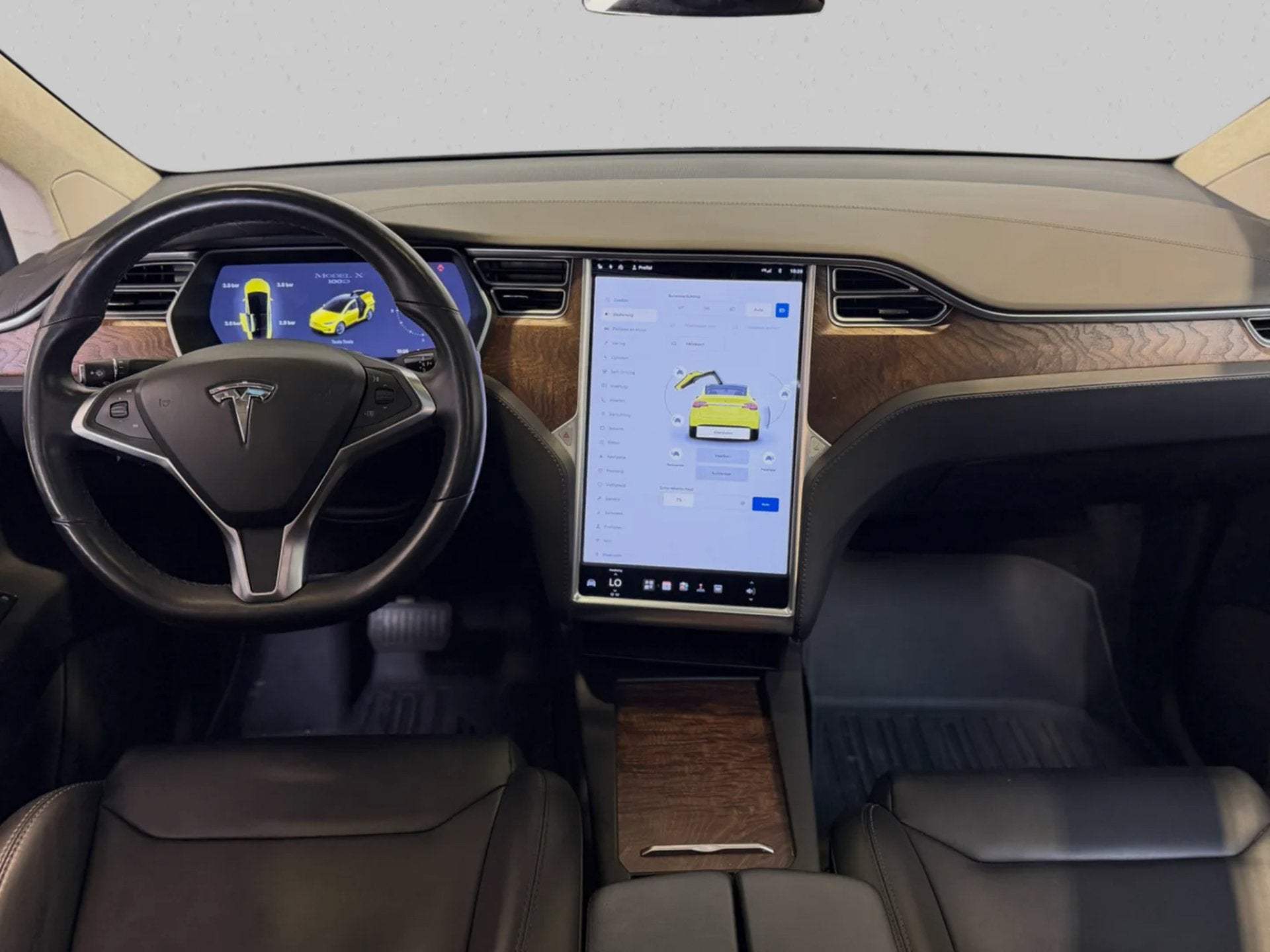 Tesla Model X 100D 6P. (NL-auto, Perfect ondH, Voll Opties A, Auto's, Tesla, Gebruikt, 2433 kg, 542 km, Zwart