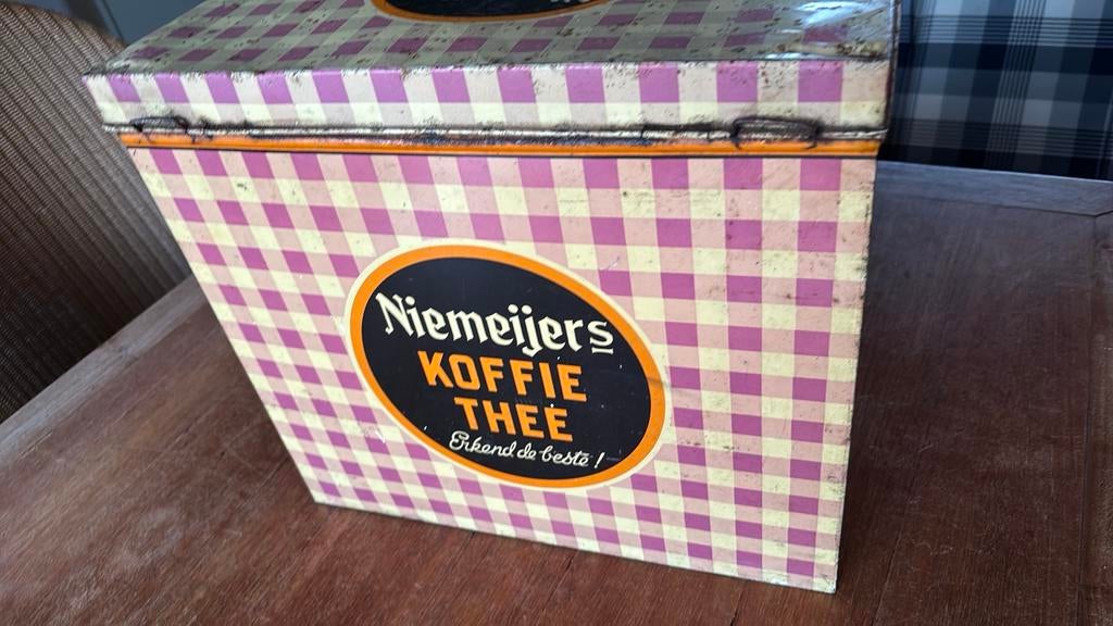 Groot Niemeijer’s  koffie- en thee blik, Ophalen of Verzenden, Gebruikt, Koffie