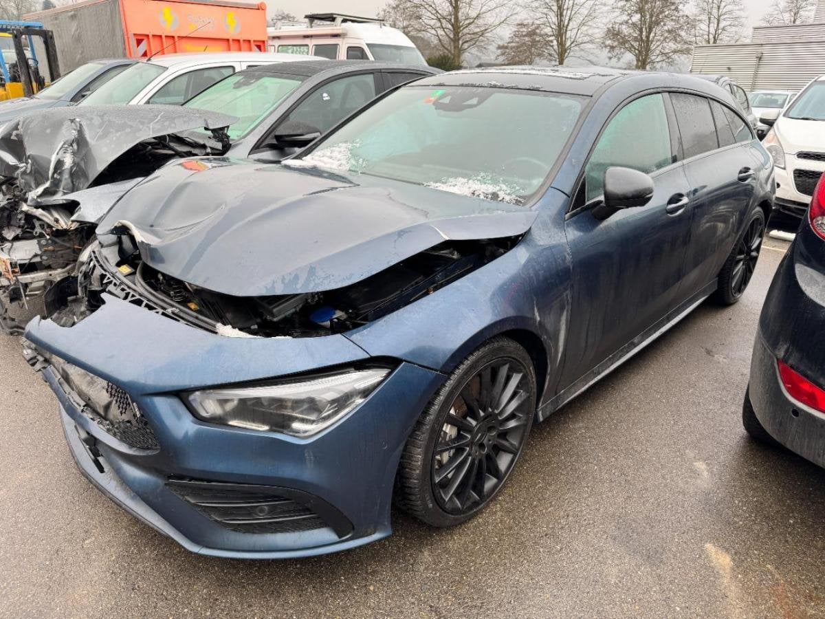 Mercedes cla 35 amg w118 shootingbrake 4matic pano. leder, Blauw, Mercedes-Benz, Stationwagon, Benzine
