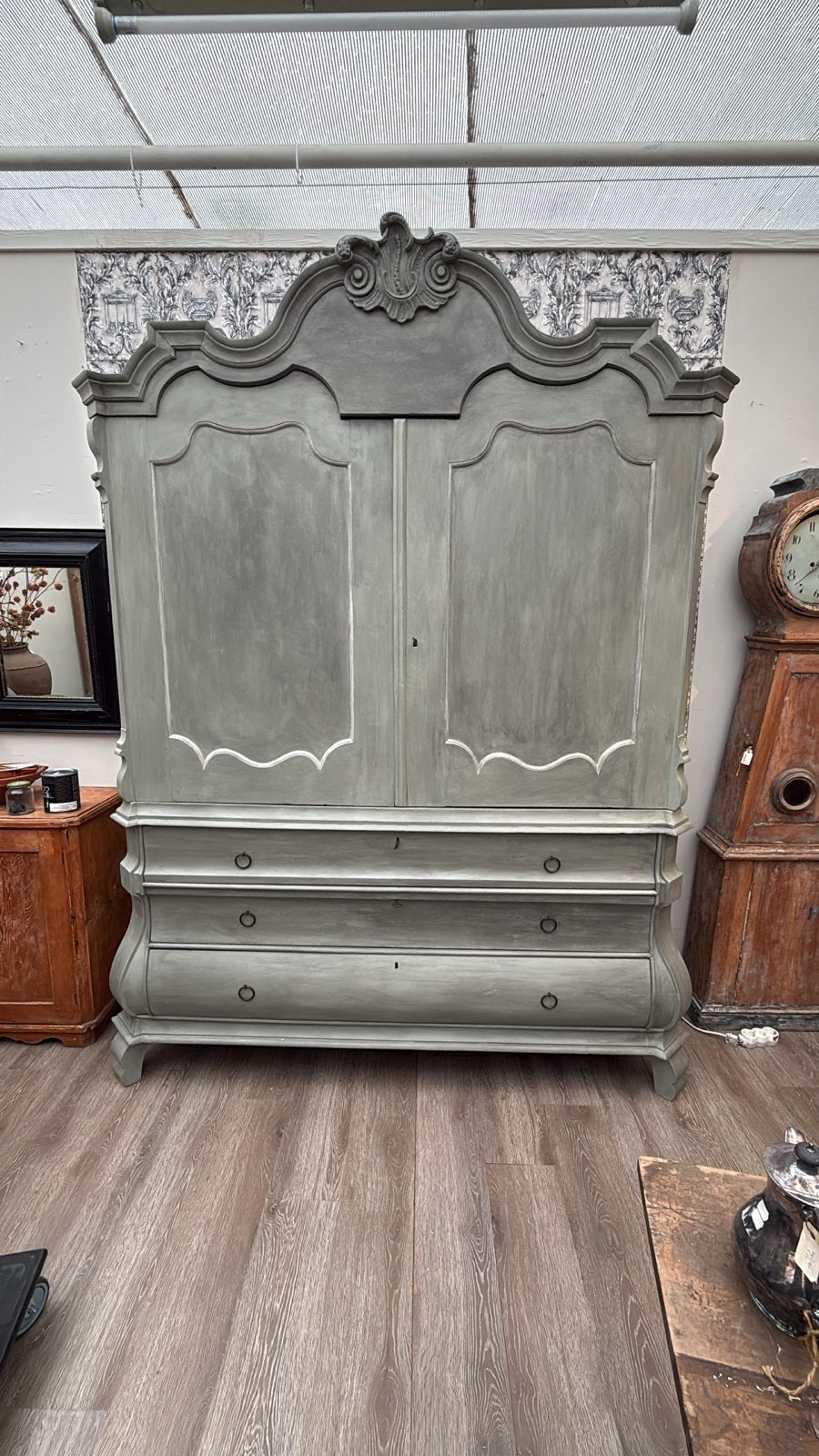 Prachtig Antiek Hollands Kabinet - Demontabel - ca. 1800, Antiek en Kunst, Antiek | Meubels | Kasten, Ophalen