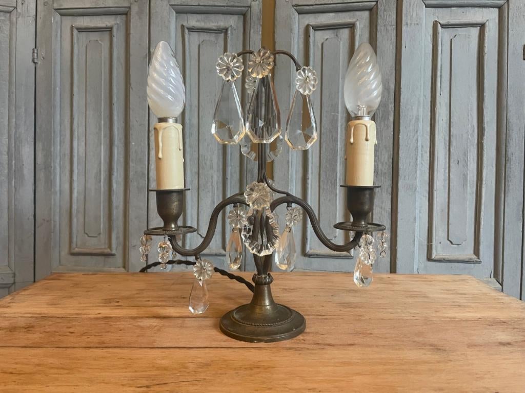 Tafellamp Schemerlamp Lamp op voet Frans antiek, Ophalen of Verzenden