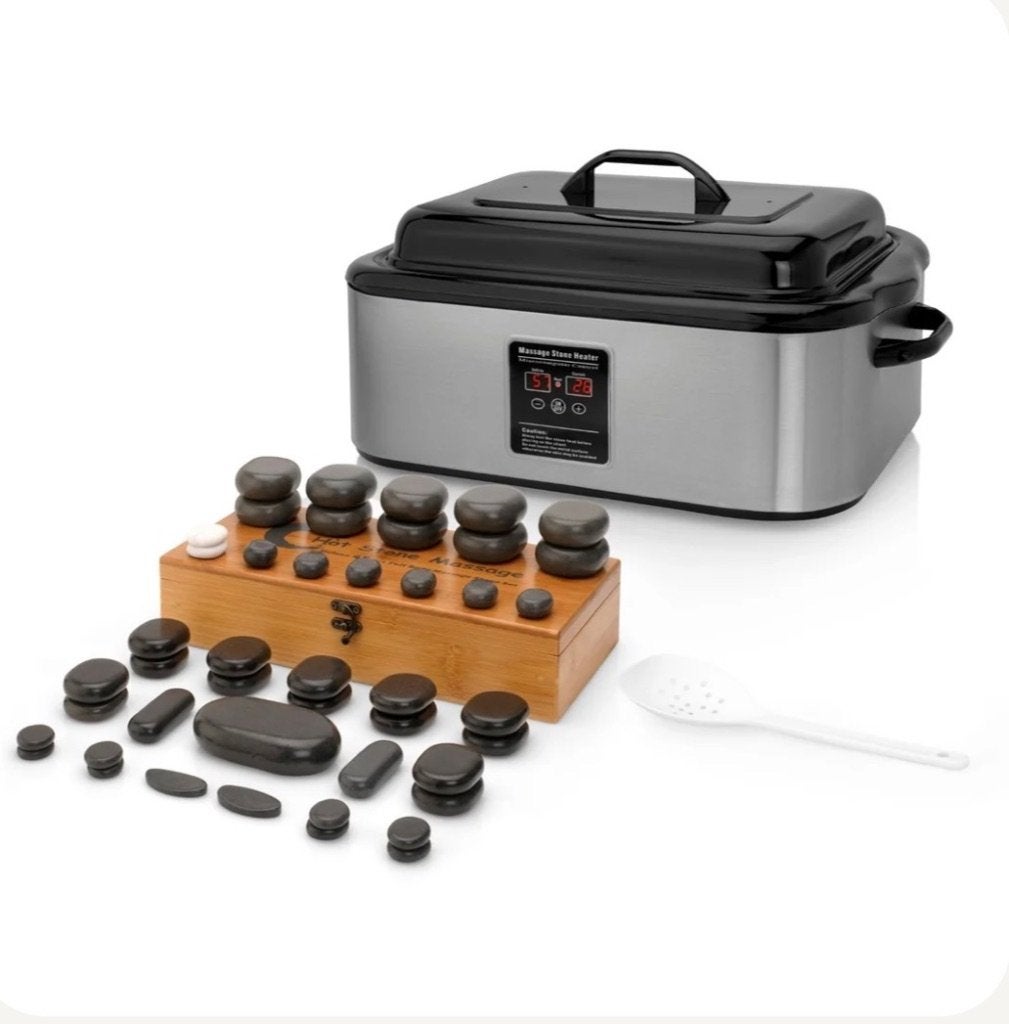 Hotstone set, Sport en Fitness, Massageproducten, Ophalen, Nieuw, Hotstone
