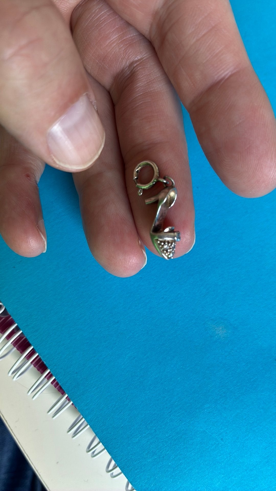 925 zilver bedel schoen met hak, Overige merken, Gebruikt, Ophalen of Verzenden, 1 bedel