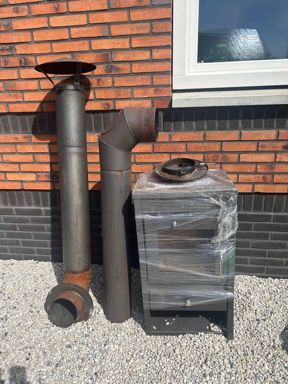mooie kachel te koop, Ophalen, Gebruikt, Zwart, 15 m² of meer
