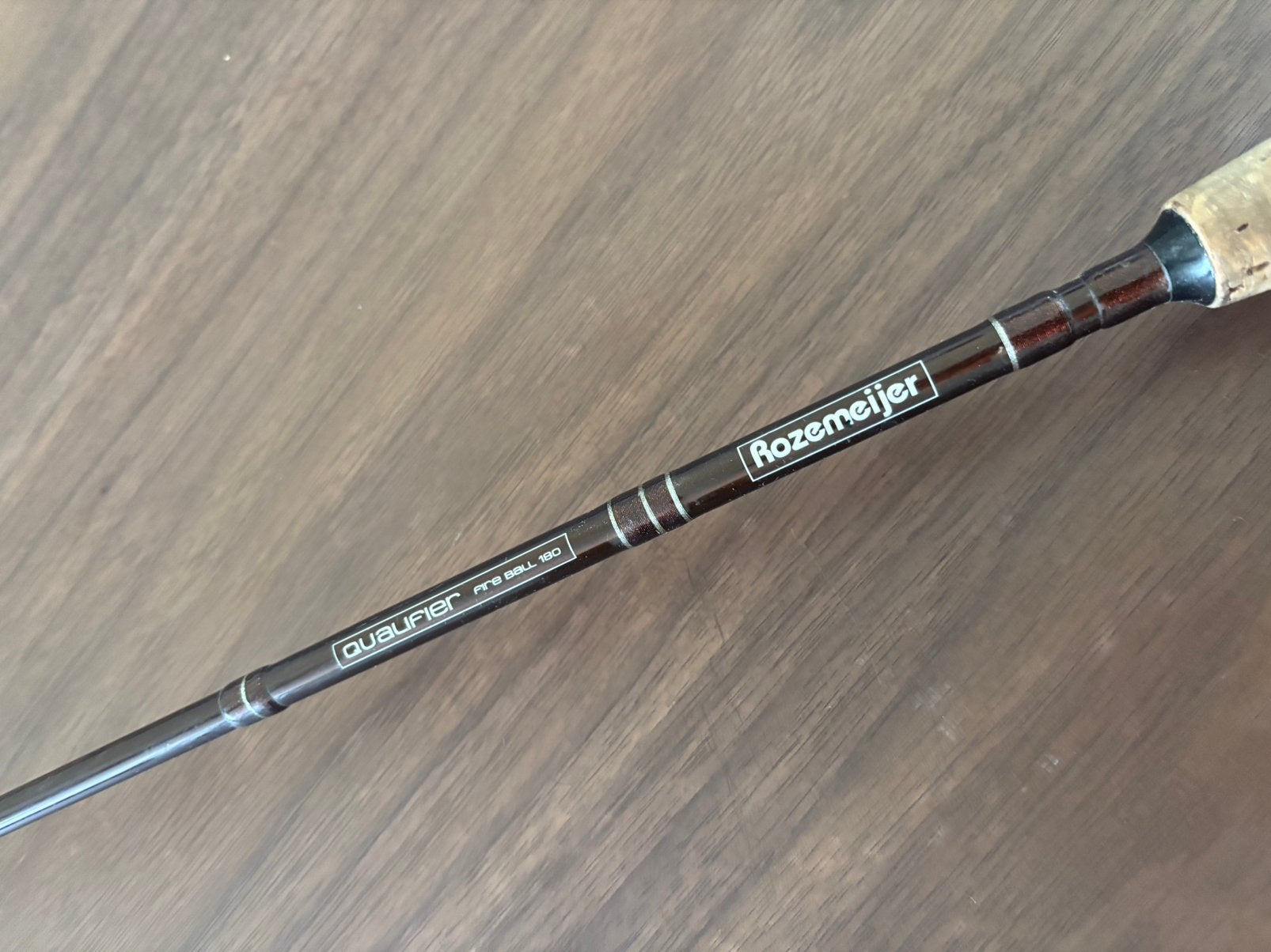 Rozemeijer Qualier verticaal hengel 180cm, Watersport en Boten, Ophalen of Verzenden, Zo goed als nieuw, Werphengel