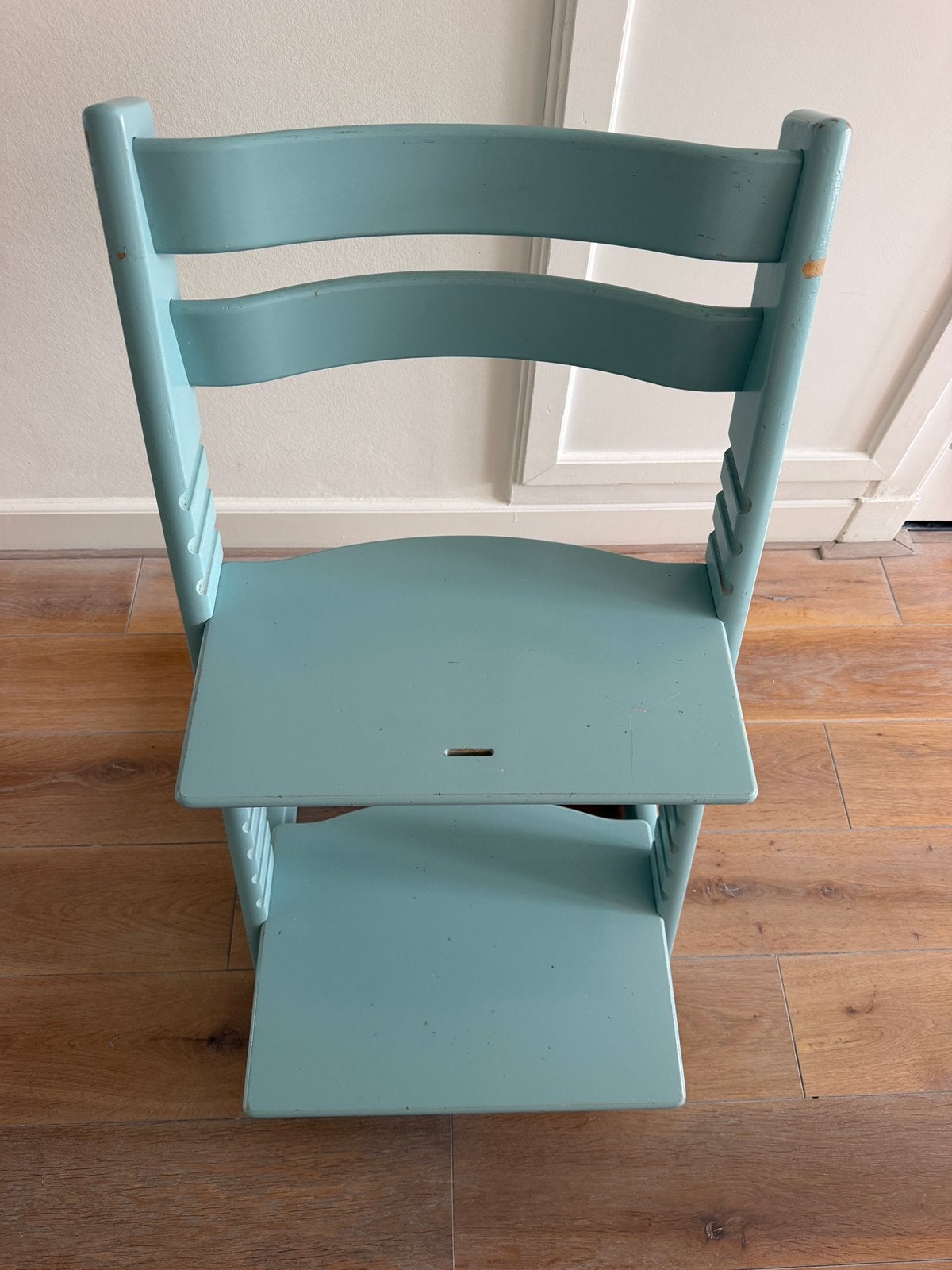 turqouise Stokke Tripp Trapp meegroeistoel!, Kinderen en Baby's, Ophalen, Gebruikt, Meegroeistoel