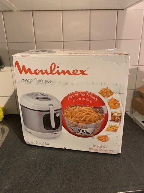 Moulinex Mega XXL (bijv. AM4800) friteuse, Witgoed en Apparatuur, Frituurpannen, 4 liter of meer, Ophalen of Verzenden, Zo goed als nieuw