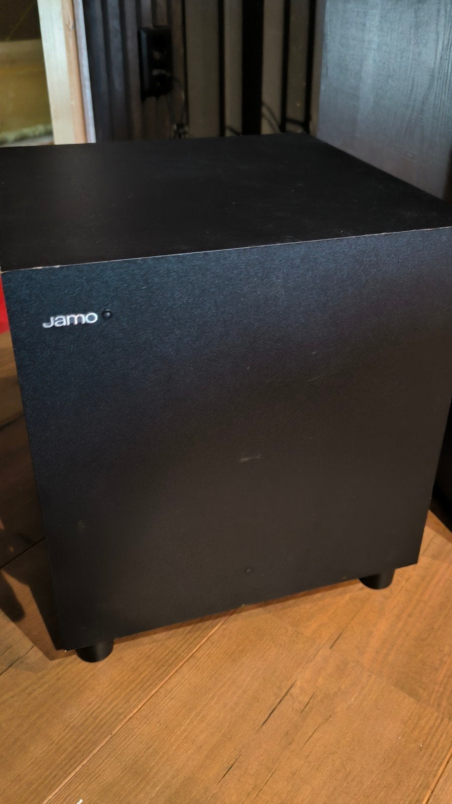 Jamo SUB 210 Subwoofer - Krachtige Bass, Audio, Tv en Foto, Luidsprekers, Ophalen, Gebruikt, Subwoofer, 120 watt of meer