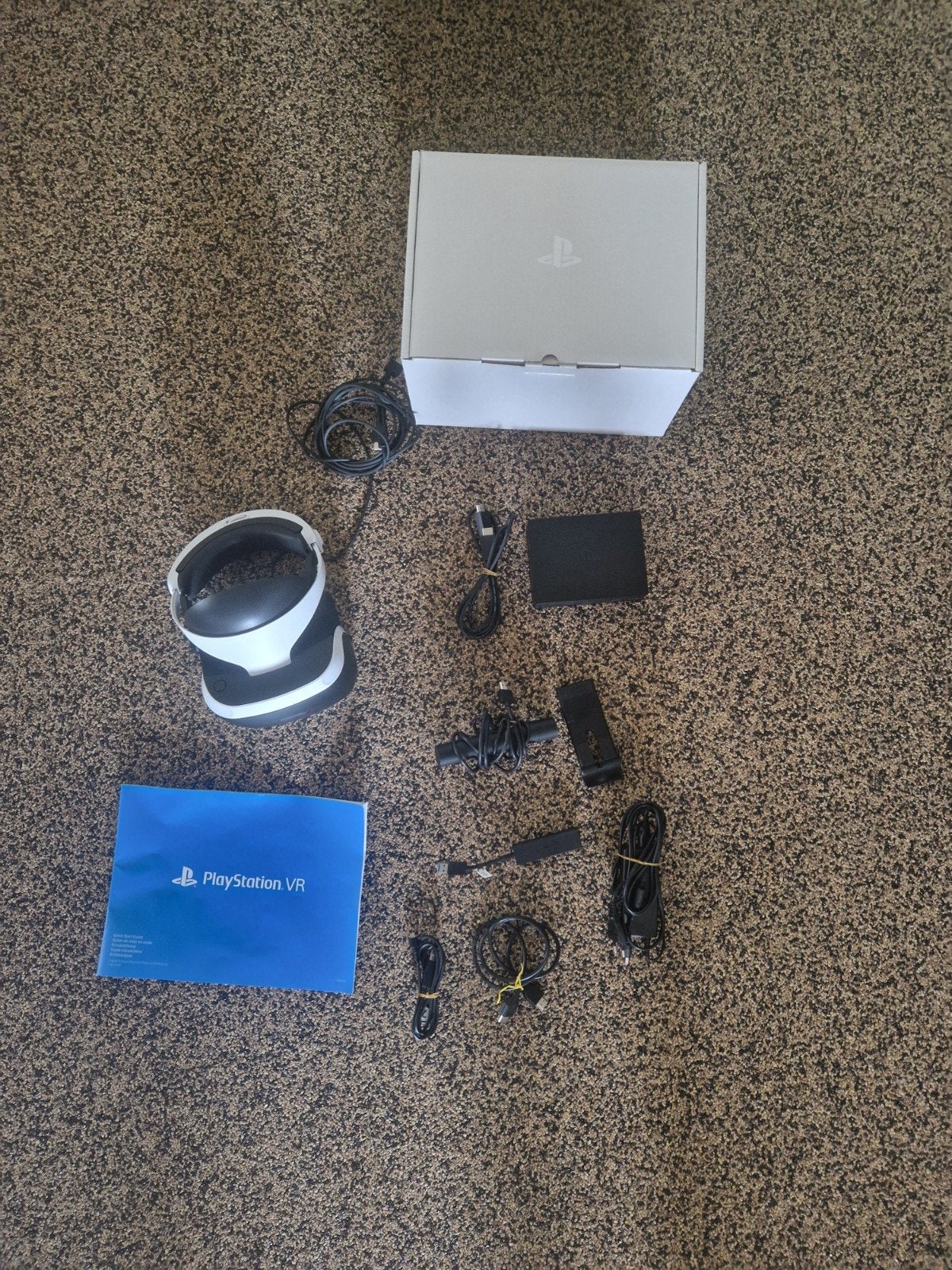 Playstation vr bril + accessoires en bijbehorende doos, Ophalen, Zo goed als nieuw, Overige modellen