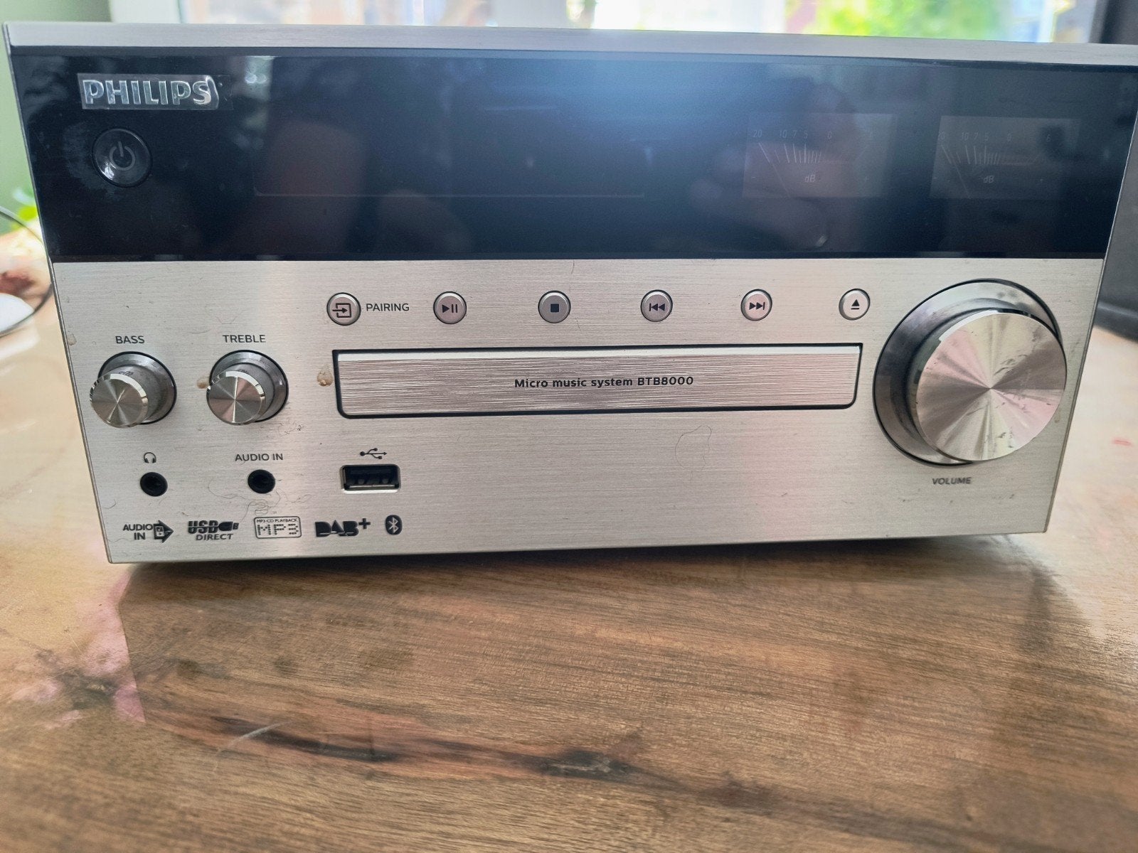 philips BTB 8000 dab+ radio cd usb en aux in bluetooth, Ophalen of Verzenden, Gebruikt, Stereo, Overige merken
