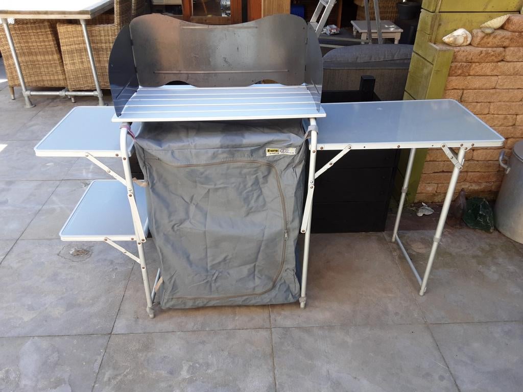 Eurotrail Seine kampeer keuken kampeerkeuken aluminium, Caravans en Kamperen, Ophalen, Campingkast