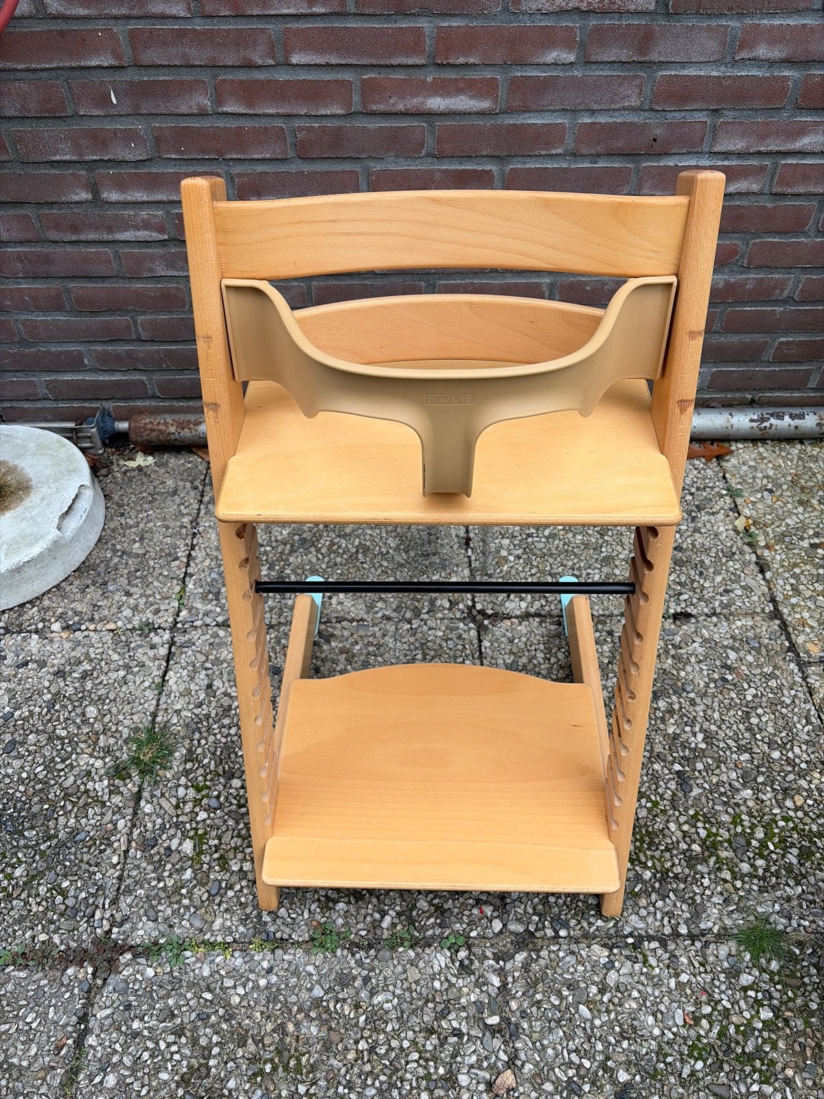 Stokke Tripp Trapp meegroeistoel met beugel naturel, Ophalen, Gebruikt, Meegroeistoel, Aanschuifbaar