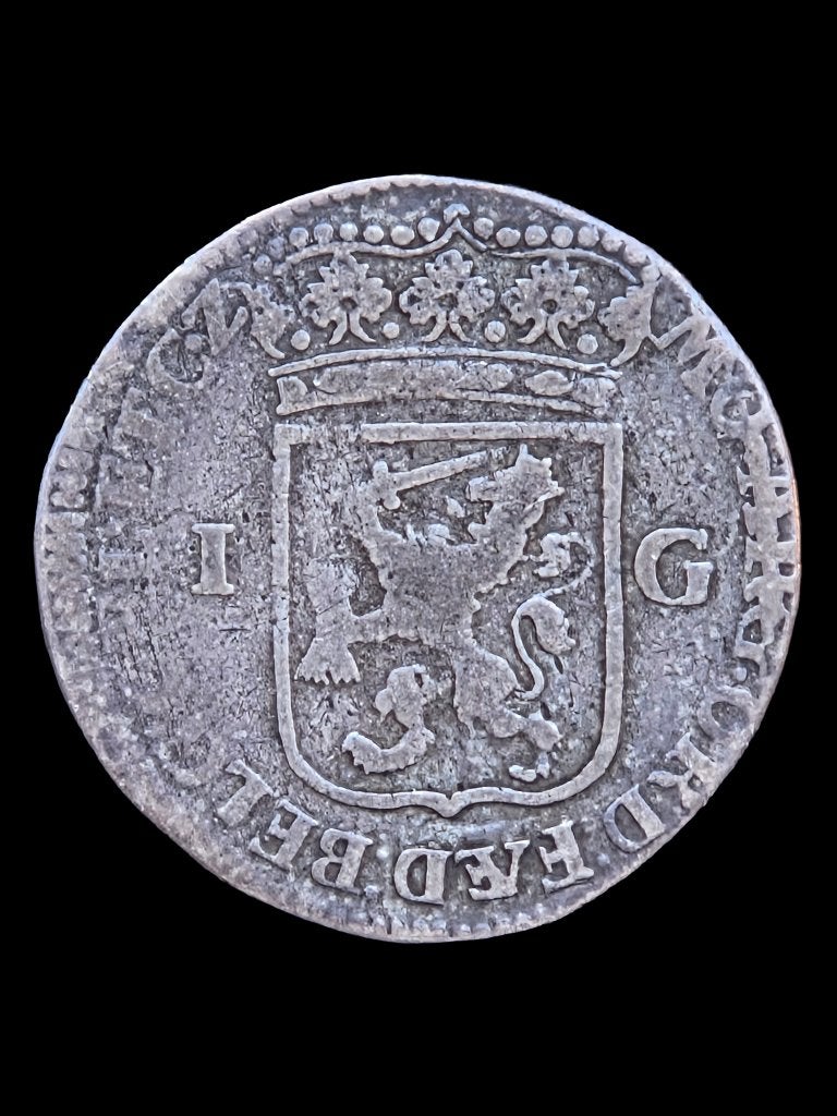 1 Gulden Gelderland 1709, 1 gulden, Vóór koninkrijk, Zilver, Ophalen of Verzenden